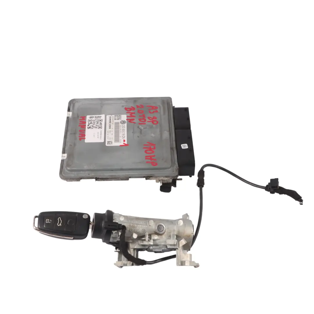 170HP BMN Engine ECU Kit Key + Ignition Manual Audi A3 8P 2.0 TDI - SKU 03G906018DN-1 - Part number 03G906018DN