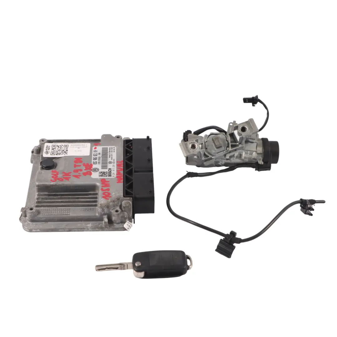 VW Golf Mk5 1.9 TDI 105HP BXE Kit ECU motore Accensione + chiave - SKU 03G906021KH-1 - Numero di parte 03G906021KH