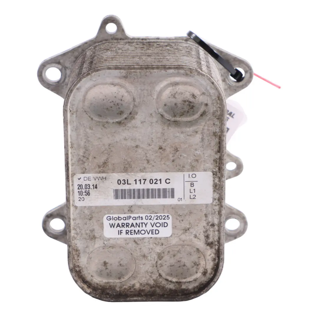 Audi Volkswagen Seat Skoda Diesel Chłodnica Obudowa Filtra Oleju - SKU 03L117021C - Numer Części 03L117021C