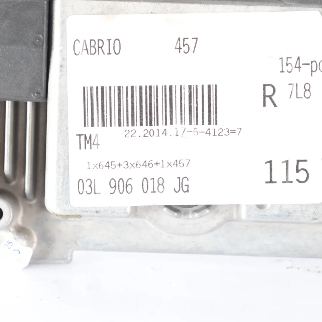 Audi A5 8F 2.0 TDI CGLC 177HP Diesel Engine Control Unit ECU Manual - SKU 03L906018JG - Part number 03L906018JG