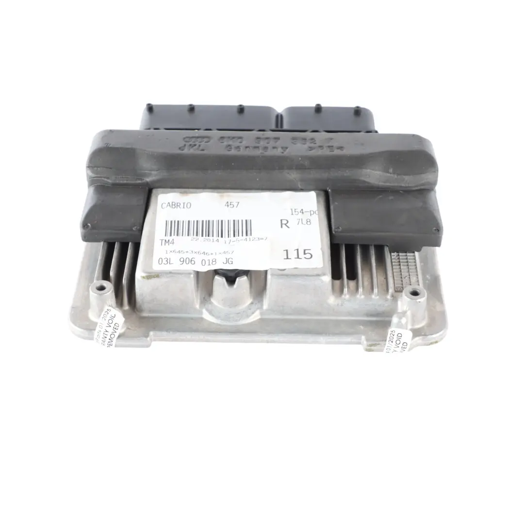8F 2.0 TDI CGLC 177CV Calculateur Moteur Diesel ECU Manuelle pour Audi A5 à propos du numéro de pièce 03L906018JG Audi A5 8F 2.0 TDI CGLC 177CV Calculateur Moteur Diesel ECU Manuelle - SKU 03L906018JG - Numéro de pièce 03L906018JG
