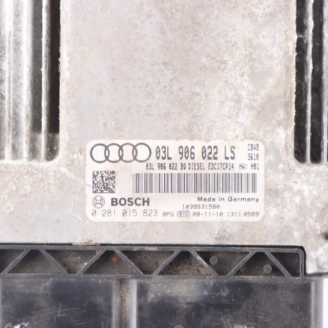 Audi A3 8P 2.0 TDI CBAB 140HP Engine Control Unit ECU Manual - SKU 03L906022LS - Part number 03L906022LS