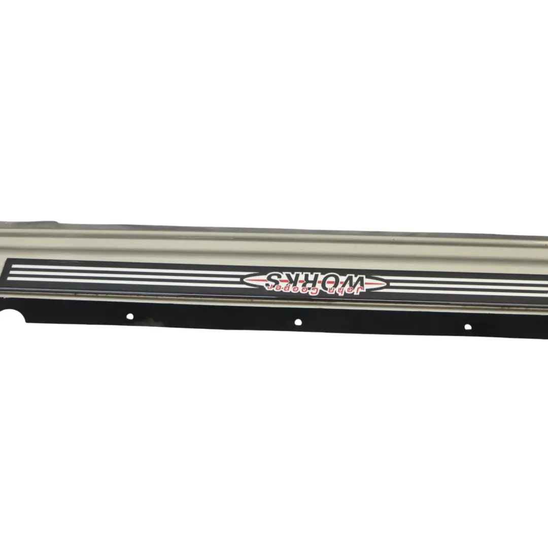 Left Door N/S Sill Skirt Side Trim Sparkling Silver A60 to Mini Cooper R56 R57 JCW with Part number 0404115 Mini Cooper R56 R57 JCW Left Door N/S Sill Skirt Side Trim Sparkling Silver A60 - SKU 0404115-SS - Part number 0404115
