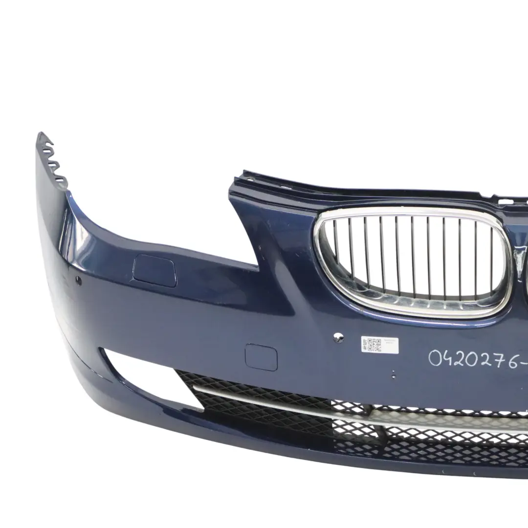 Front Bumper Trim Panel Tiefseeblau Deep Sea Blue - A76 to BMW E60 E61 LCI with Part number 0420276 BMW E60 E61 LCI Front Bumper Trim Panel Tiefseeblau Deep Sea Blue - A76 - SKU 0420276-DSB - Part number 0420276