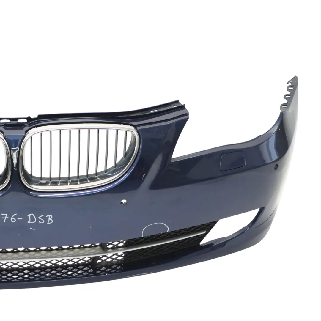 Front Bumper Trim Panel Tiefseeblau Deep Sea Blue - A76 to BMW E60 E61 LCI with Part number 0420276 BMW E60 E61 LCI Front Bumper Trim Panel Tiefseeblau Deep Sea Blue - A76 - SKU 0420276-DSB - Part number 0420276