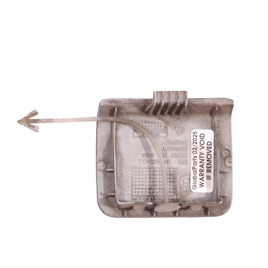 BMW E83 Towing Eye Paraurti Posteriore Flap Titan Argento metallizzato - 354 - SKU 0420661-TS1 - Numero di parte 0420661