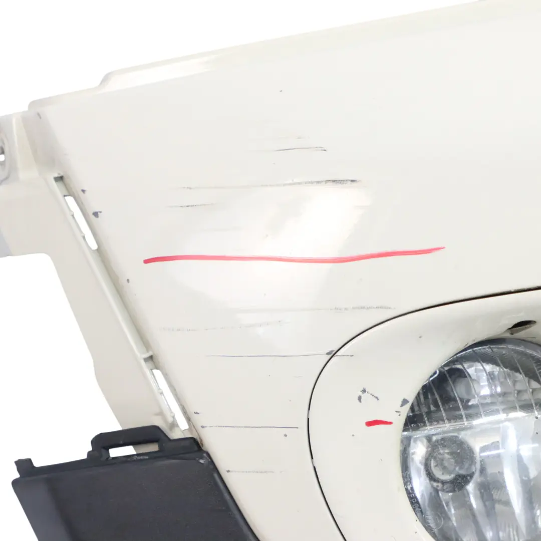 Mini R55 R56 R57 Cooper S Stossfänger Vorn Pepper White Weiss - 850 - SKU 0430242-PW - Teilenummer 0430242