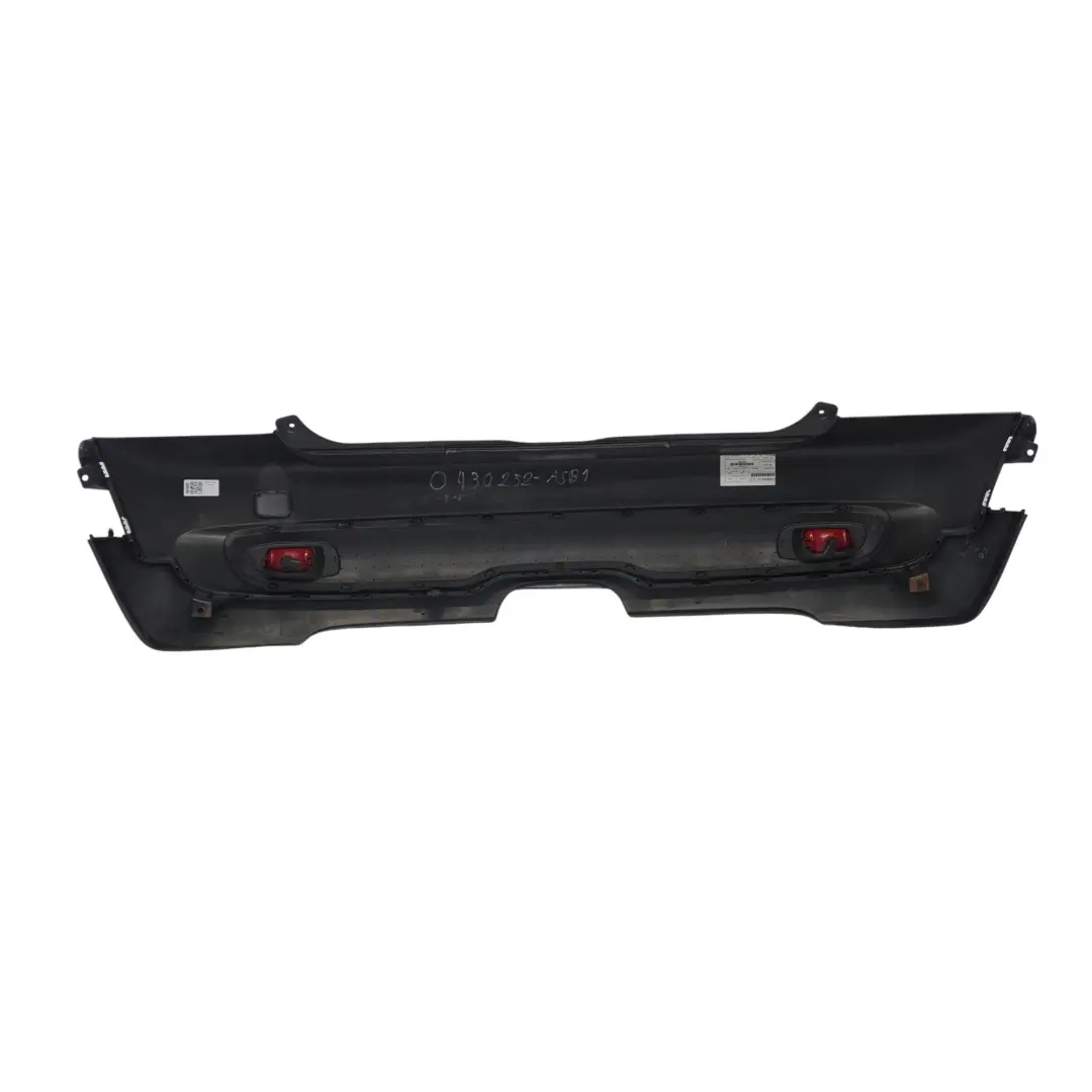 Mini Cooper S R56 R57 Complete Rear Bumper Trim Panel Astro Black Metallic - A25 - SKU 0430252-ASB1 - Part number 0430252