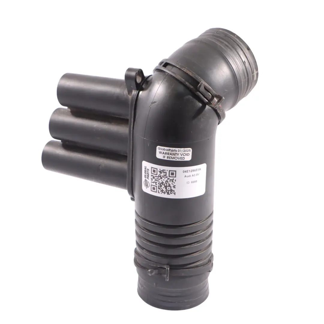 Rura Przewód Ssący Powietrza do Audi A3 8V 1.4 TFSI o numerze 04E129651A Audi A3 8V 1.4 TFSI Rura Przewód Ssący Powietrza - SKU 04E129651A - Numer Części 04E129651A
