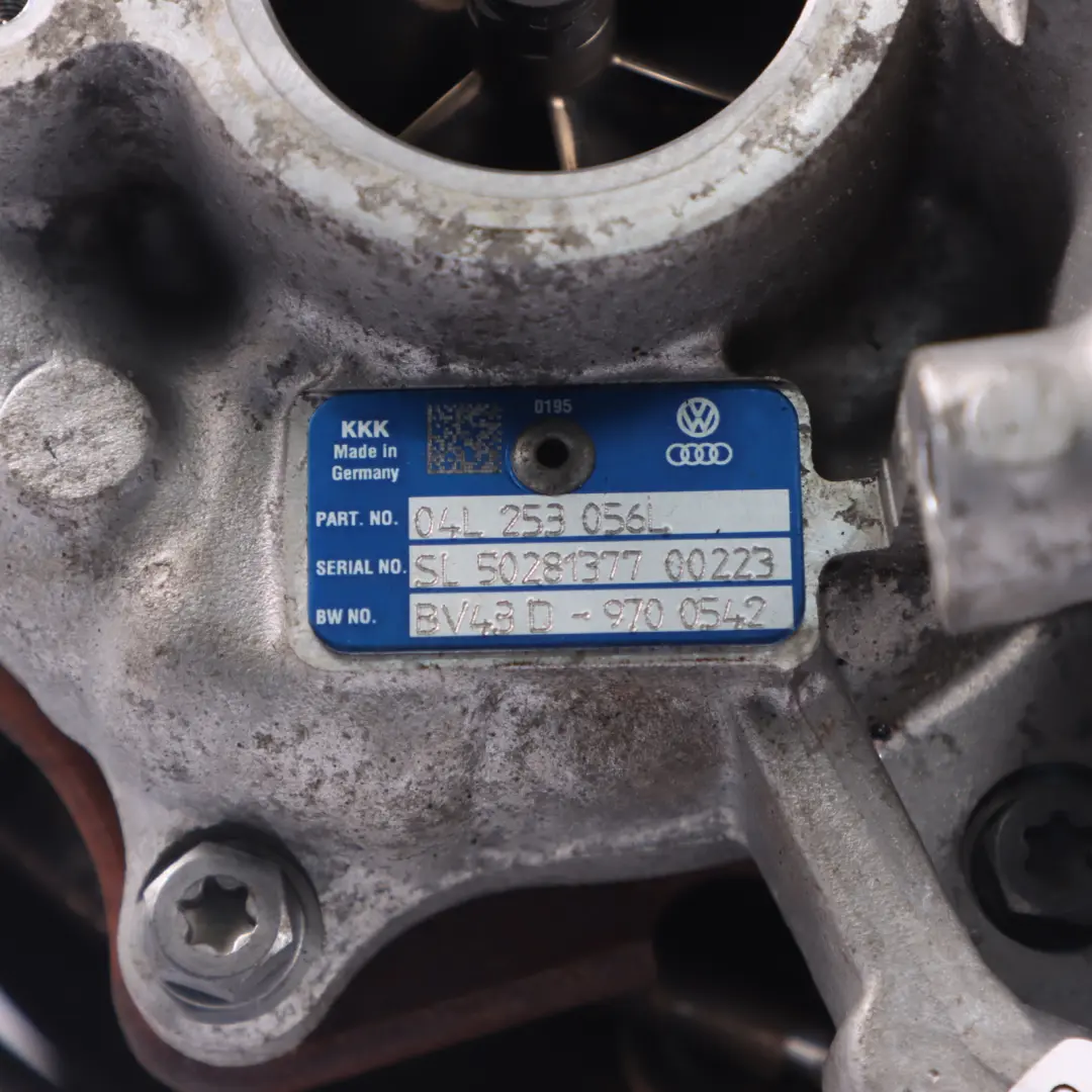 Turbocompressore Turbo 2.0 TDI Diesel 04L253056H per Audi A5 8T con numero di parte 04L253056L Audi A5 8T Turbocompressore Turbo 2.0 TDI Diesel 04L253056H - SKU 04L253056L - Numero di parte 04L253056L
