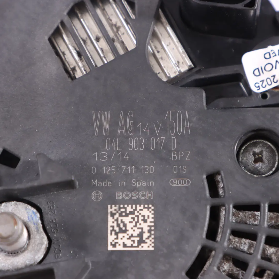 Audi A4 B8 A5 8F 2.0 TDI Diesel Motore Alternatore Generatore - SKU 04L903017D - Numero di parte 04L903017D