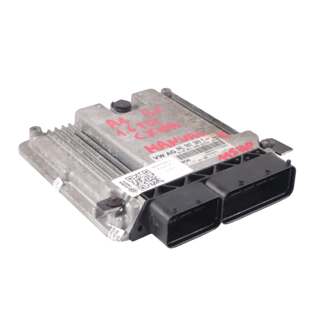Audi A1 8X 1.6 TDI CXMA 115HP Engine ECU Kit Ignition + Key Manual - SKU 04L907309E-2 - Part number 04L907309E