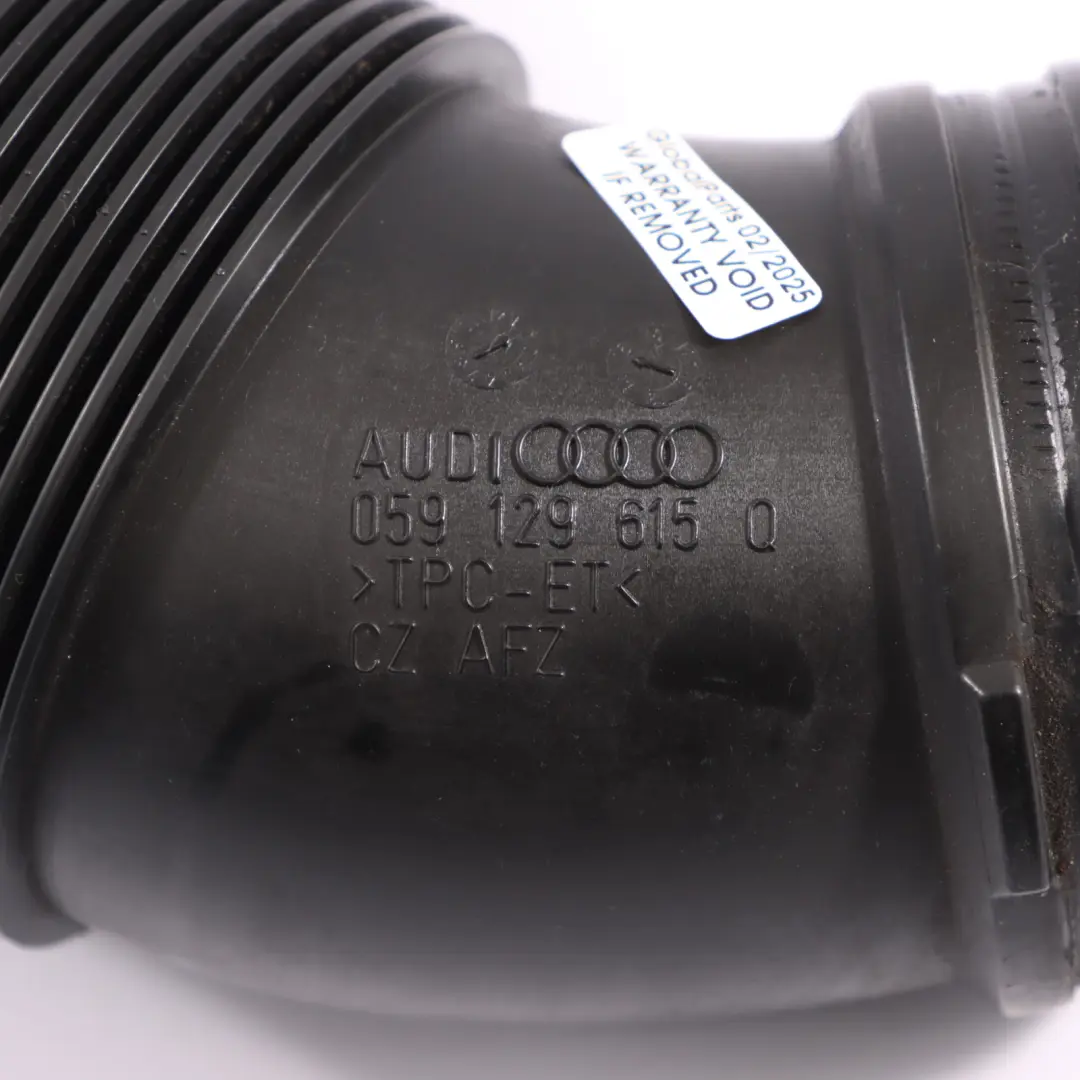 Tubo De Admisión De Aire para Audi A7 4G 3.0 TDI con número de pieza 059129615Q Audi A7 4G 3.0 TDI Tubo De Admisión De Aire - SKU 059129615Q - Número de pieza 059129615Q