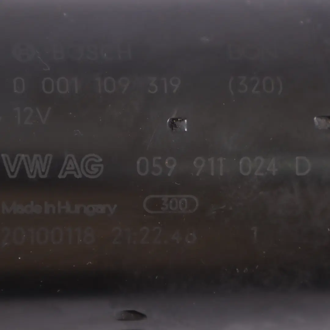 Audi A6 4F C6 3.0 TDI Diesel Starter Motor Bosch 0001109319 - SKU 059911024D - Part number 059911024D
