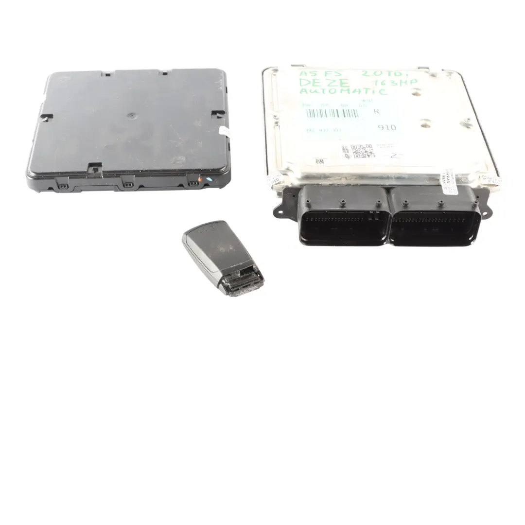 Audi A5 F5 2.0 TDI DEZE 163HP Engine ECU Kit BCM2 + Key Automatic - SKU 05L907309-1 - Part number 05L907309