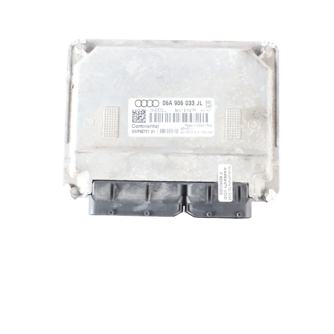 Audi A3 8P 1.6 MPI 102HP BSE Kit Centralina Motore Accensione - SKU 06A906033JL - Numero di parte 06A906033JL