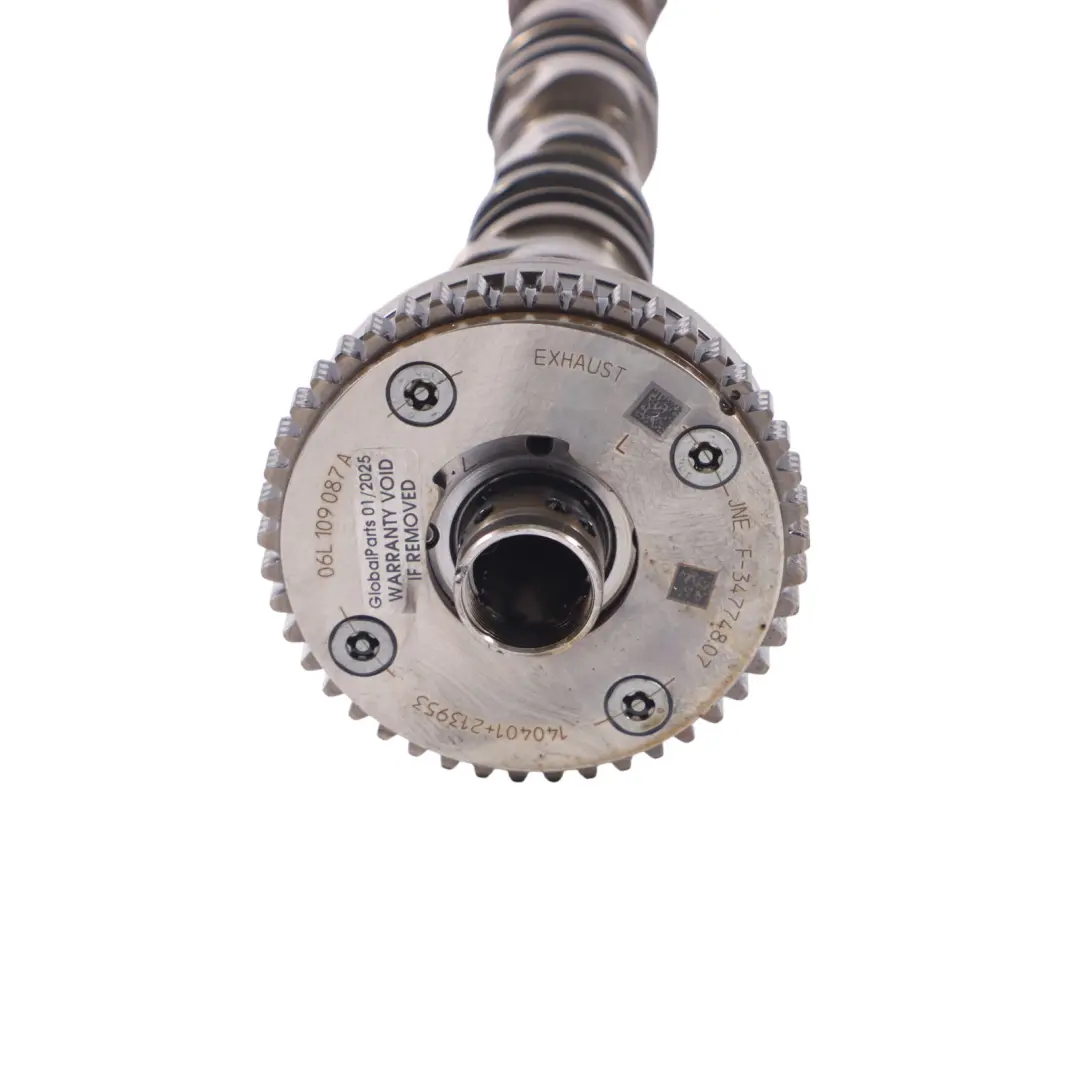 CWZA Arbre cames d'échappement moteur 06L109087A pour Audi S1 8X 2.0 TFSI à propos du numéro de pièce 06K109022R Audi S1 8X 2.0 TFSI CWZA Arbre cames d'échappement moteur 06L109087A - SKU 06K109022R - Numéro de pièce 06K109022R