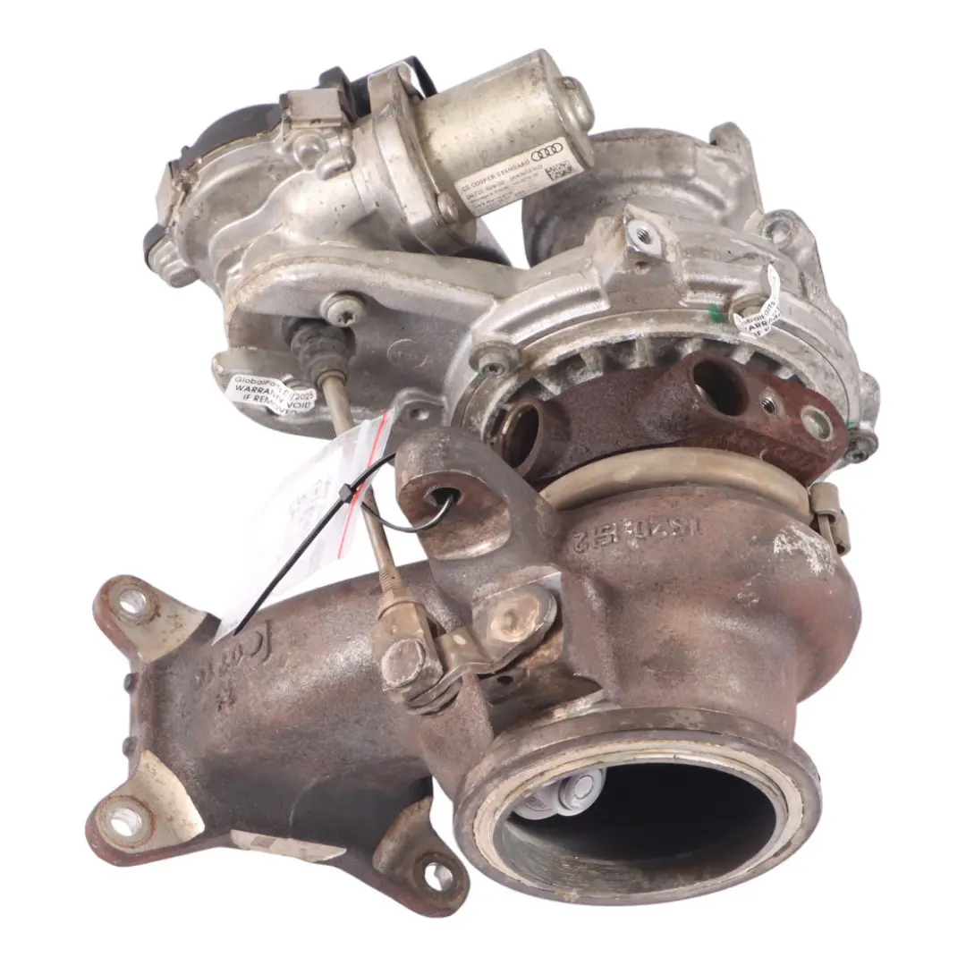 Turbocharger to Volkswagen Golf Mk7 GTI Audi S1 8X A3 2.0 TSI TFSI with Part number 06K145702T Volkswagen Golf Mk7 GTI Audi S1 8X A3 2.0 TSI TFSI Turbocharger - SKU 06K145702T - Part number 06K145702T