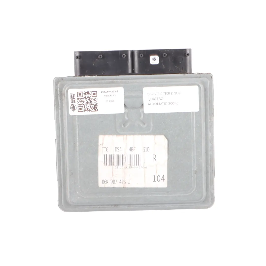 Audi S3 8V 2.0 TFSI 300HP DNUE Quattro Engine ECU Kit Ignition + Key - SKU 06K907425J-1 - Part number 06K907425J