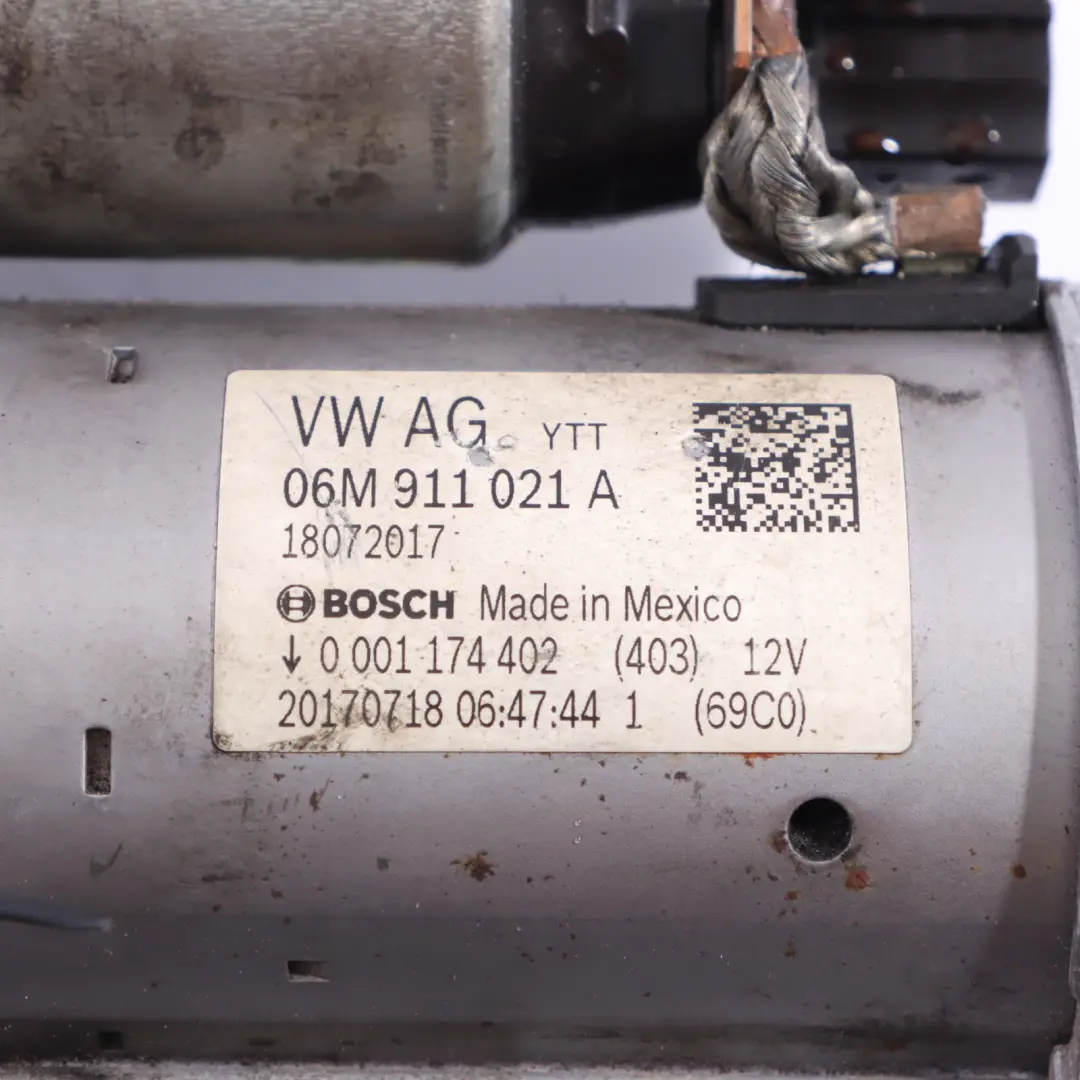 Audi SQ5 FY Starter Motor Engine Diesel Bosch - SKU 06M911021A - Part number 06M911021