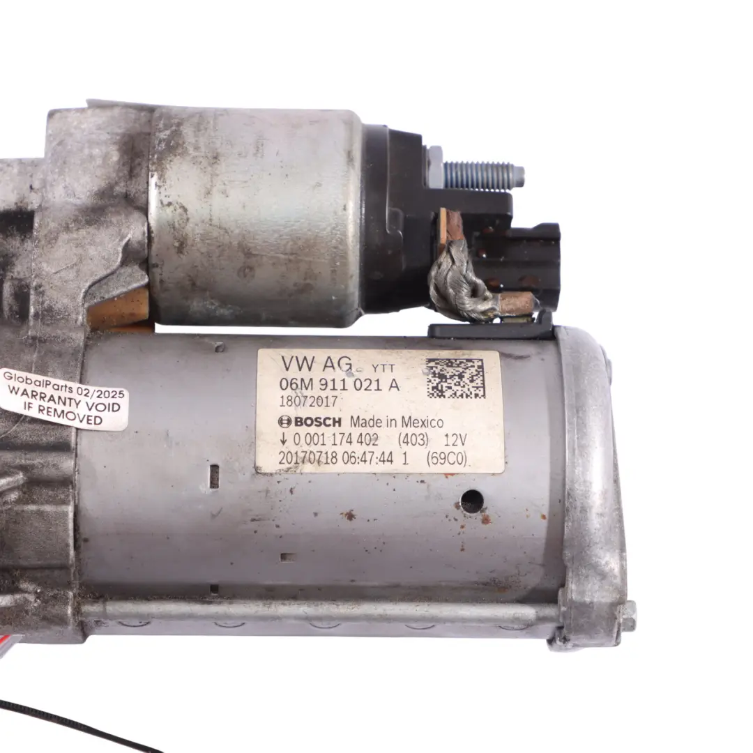 Arranque Motor Diesel Bosch para Audi SQ5 FY Motor De con número de pieza 06M911021 Audi SQ5 FY Motor De Arranque Motor Diesel Bosch - SKU 06M911021A - Número de pieza 06M911021