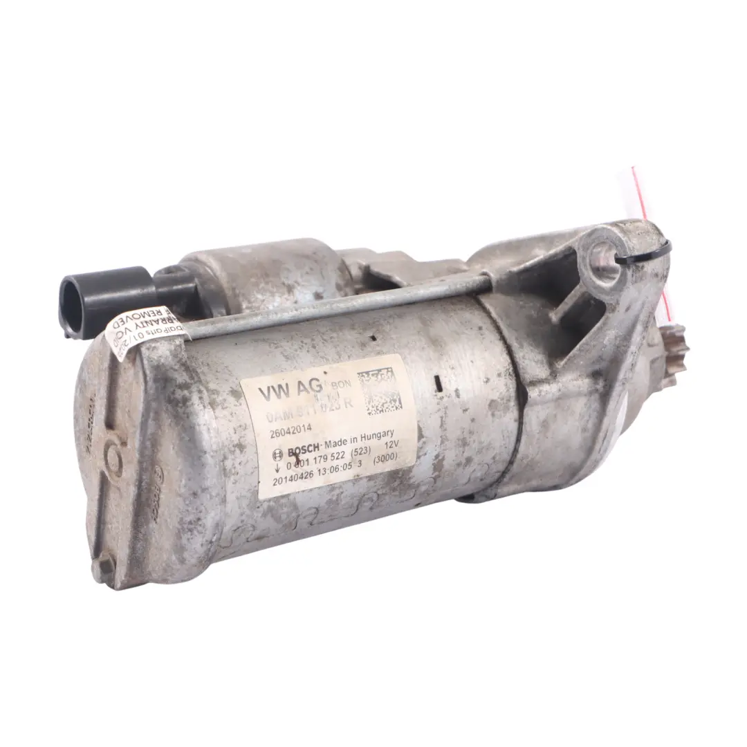 Unidad actuadora del motor de arranque de gasolina para Audi A3 8V 1.4 TSI con número de pieza 0AM911023R Audi A3 8V 1.4 TSI Unidad actuadora del motor de arranque de gasolina - SKU 0AM911023R - Número de pieza 0AM911023R