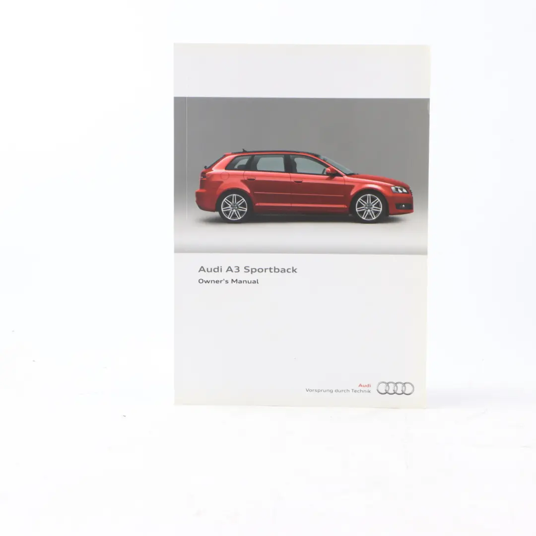 Audi A3 8P Owner's Handbook Manual Service Booklet Pouch Case Wallet Set - SKU 1125618PA20-1 - Part number 1125618PA20
