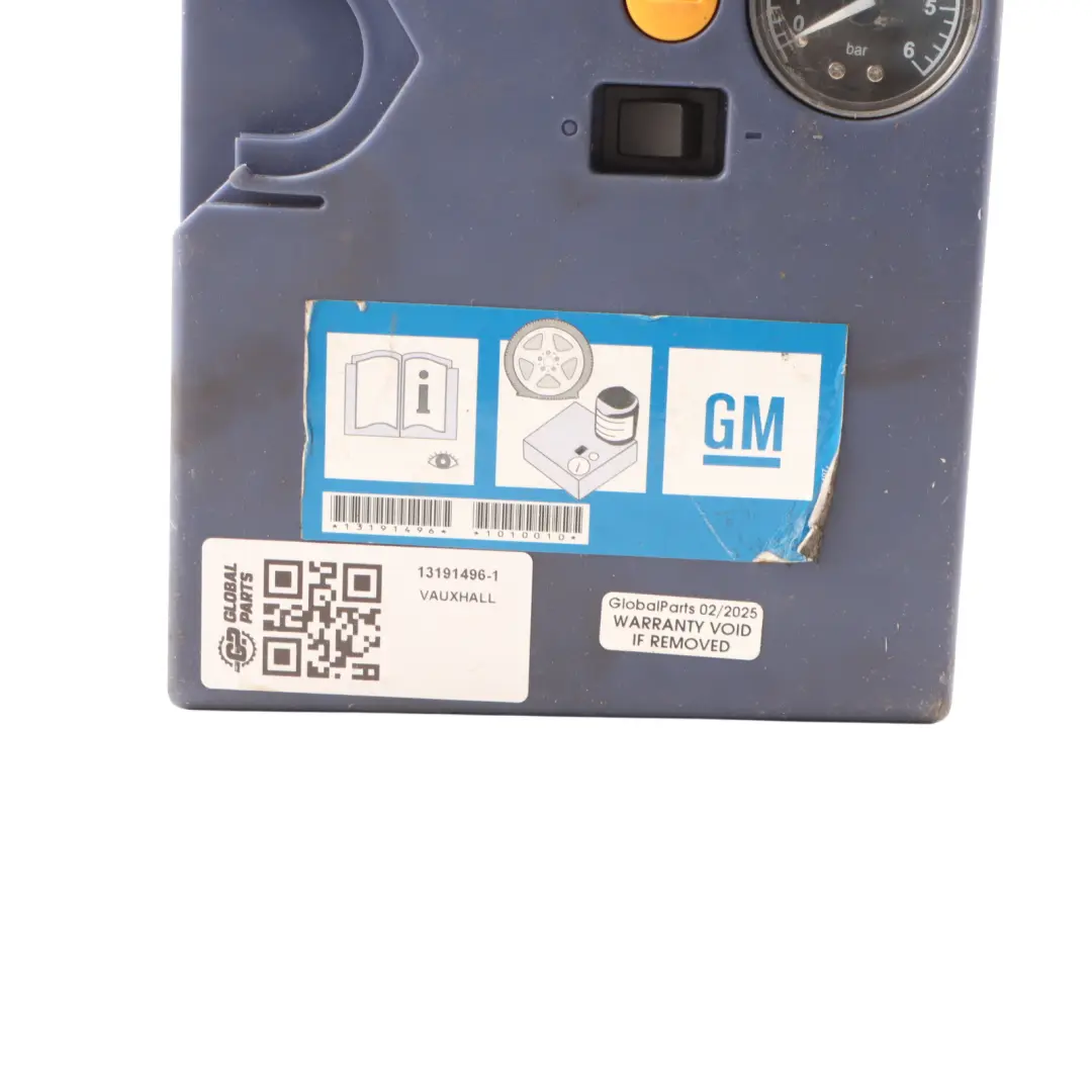 Tyre Inflation Air Pump Compressor to Vauxhall with Part number 13191496 Vauxhall Tyre Inflation Air Pump Compressor - SKU 13191496-1 - Part number 13191496