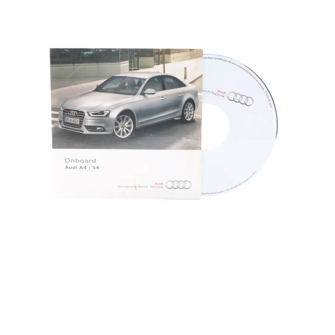 Owner's Handbook CD Disk Manual to Audi A4 B8 with Part number 1415658K088 Audi A4 B8 Owner's Handbook CD Disk Manual - SKU 1415658K088 - Part number 1415658K088