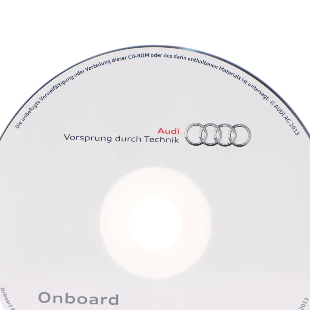 Audi A4 B8 Owner's Handbook CD Disk Manual - SKU 1415658K088 - Part number 1415658K088