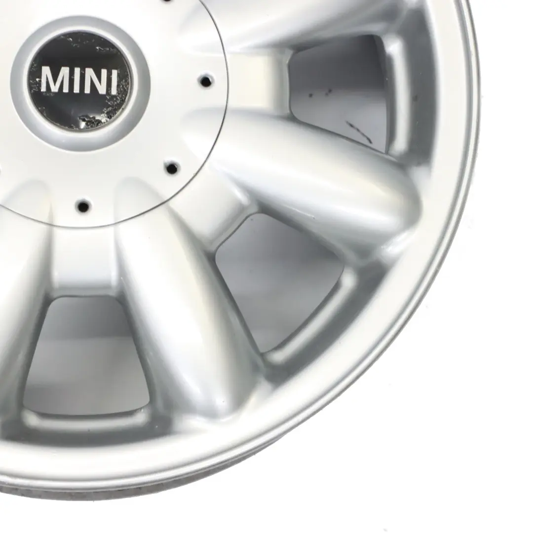 Llanta De aleacion plateada 15" 5,5J ET:45 8 radios 82 Mini Cooper One R50 R52 - SKU 1512347-1 - Número de pieza 1512347