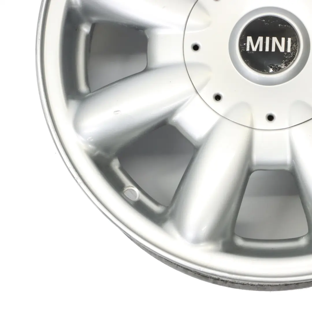 Llanta De aleacion plateada 15" 5,5J ET:45 8 radios 82 Mini Cooper One R50 R52 - SKU 1512347-1 - Número de pieza 1512347