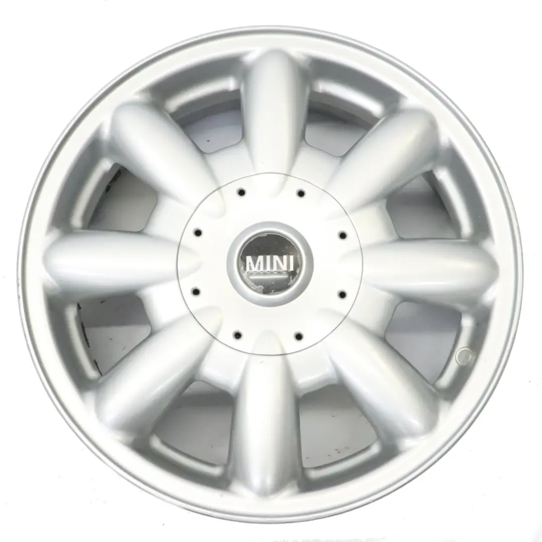 Mini Cooper One R50 R52 Llanta De Aluminio lateada 15" 5,5J ET:45 8 radios 82 - SKU 1512347-2 - Número de pieza 1512347