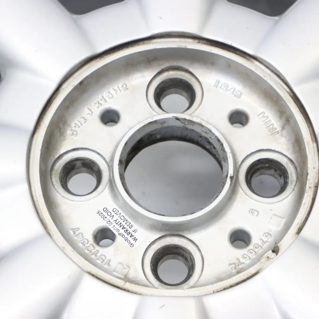 Mini Cooper One R50 R52 Silver Wheel Alloy Rim 15" 5,5J ET:45 8-Spoke 82 - SKU 1512347-2 - Part number 1512347