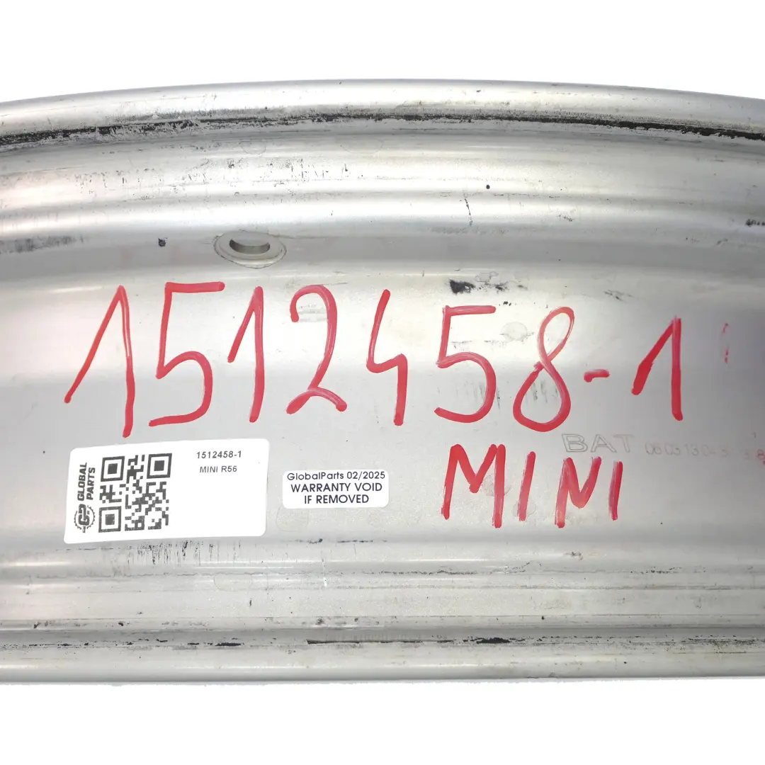 Mini Cooper R50 R55 R56 R57 Argento Cerchio In Lega 15" 5,5J ET:45 7-Fori 81 - SKU 1512458-1 - Numero di parte 1512458