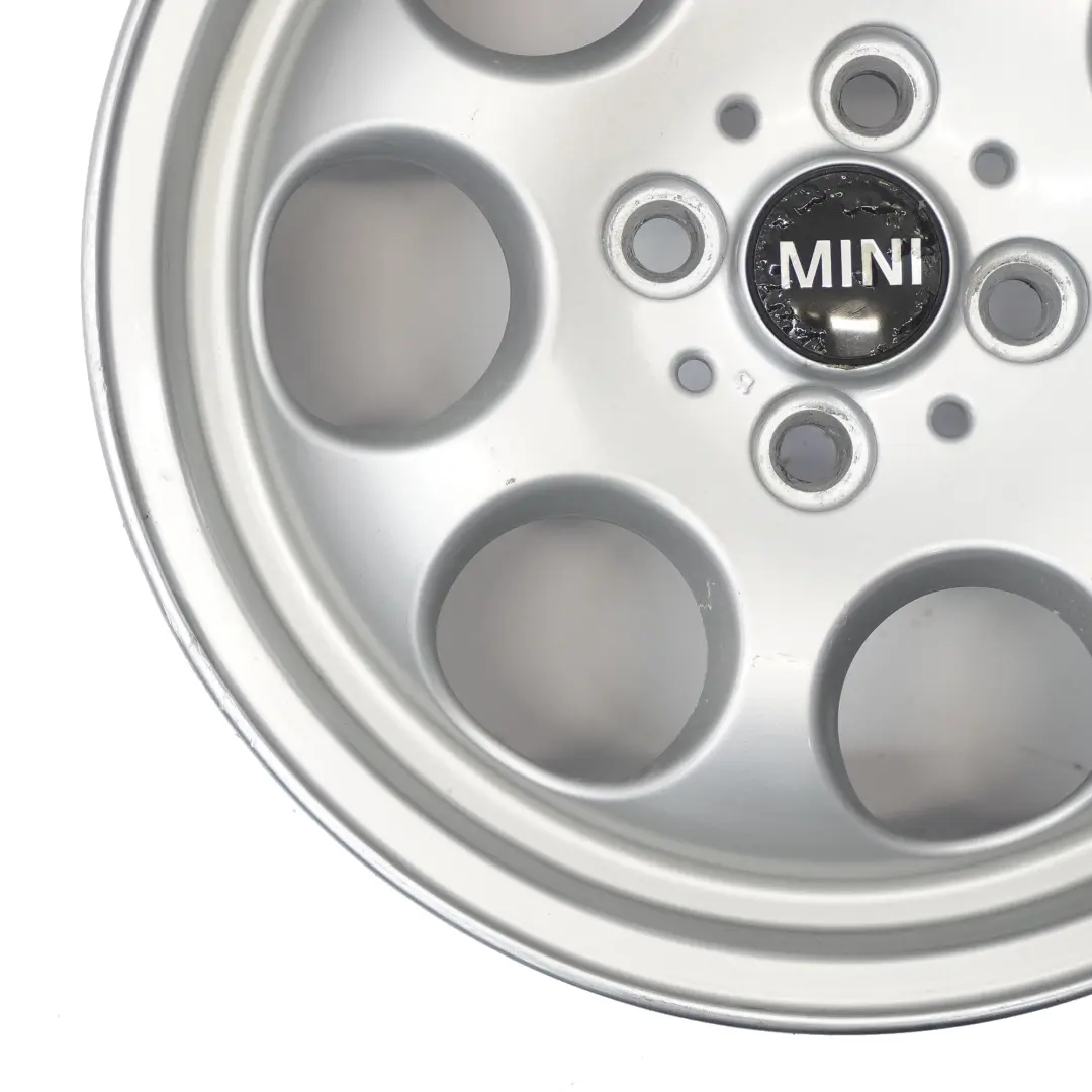 Mini Cooper R50 R55 R56 R57 Argento Cerchio In Lega 15" 5,5J ET:45 7-Fori 81 - SKU 1512458-1 - Numero di parte 1512458