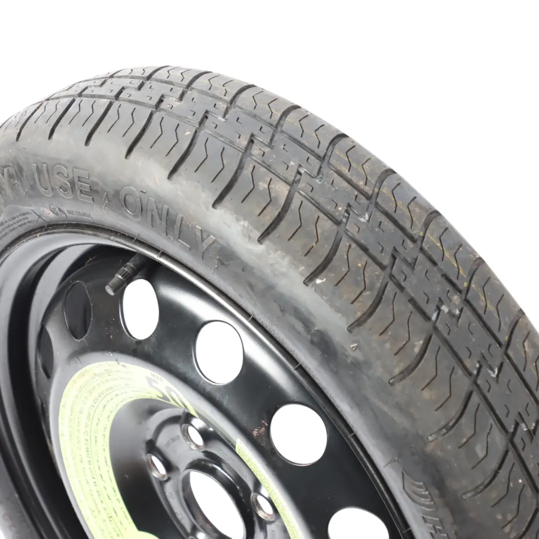 Saver Spare Wheel R16 4J Hankook 125/70 to Audi Volkswagen Space with Part number 1K0501027S Audi Volkswagen Space Saver Spare Wheel R16 4J Hankook 125/70 - SKU 1K0501027S - Part number 1K0501027S