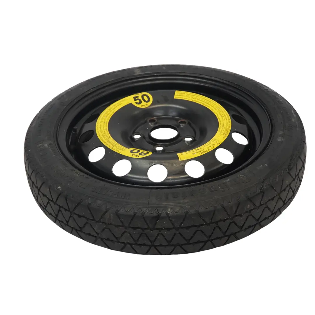 Ersatzrad Audi A3 8P VW Golf V Kompaktrad Stahl R16 3,5J 125/70 für mit Teilenummer 1K0601027F Ersatzrad Audi A3 8P VW Golf V Kompaktrad Stahl R16 3,5J 125/70 - SKU 1K0601027F-1 - Teilenummer 1K0601027F