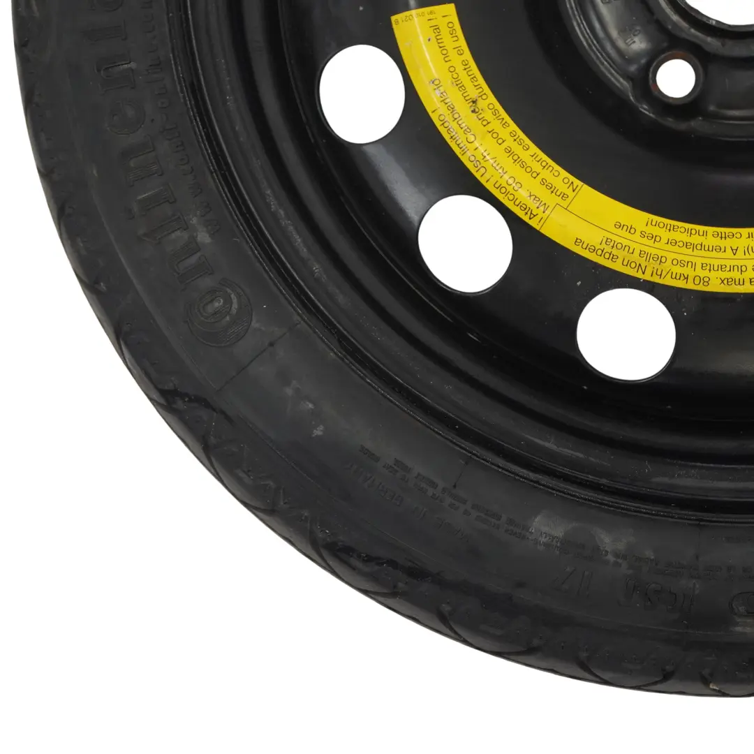 Roue De Secours Audi A3 8P VW Golf V Compact Roue R16 3,5J 125/70 pour à propos du numéro de pièce 1K0601027F Roue De Secours Audi A3 8P VW Golf V Compact Roue R16 3,5J 125/70 - SKU 1K0601027F-1 - Numéro de pièce 1K0601027F