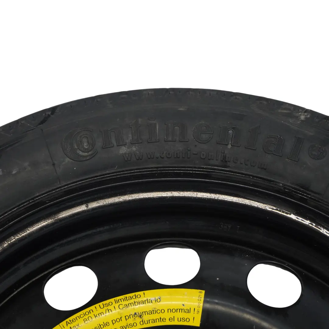  Roue De Secours Audi A3 8P VW Golf V Compact Roue R16 3,5J 125/70 - SKU 1K0601027F-1 - Numéro de pièce 1K0601027F