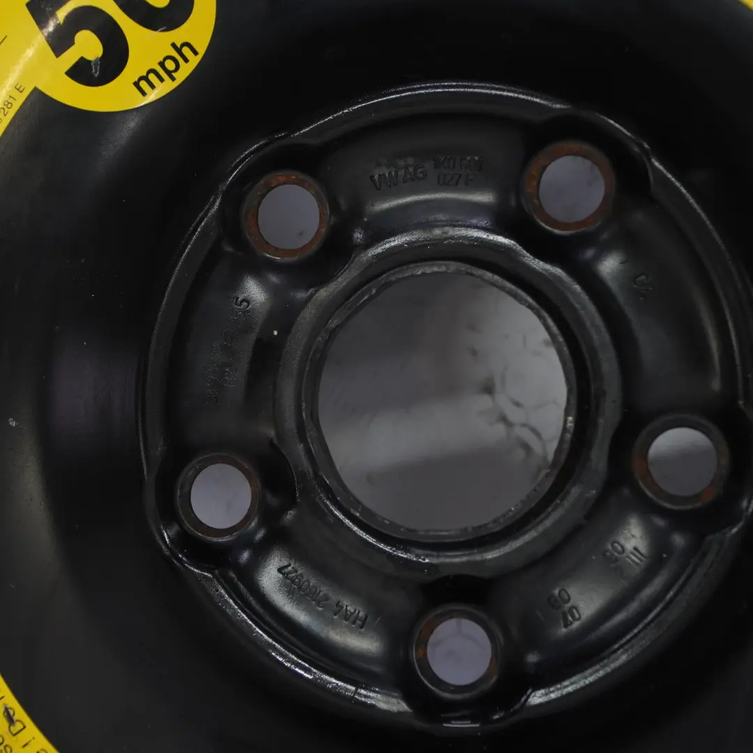  Spare Wheel Audi A3 8P VW Golf V Compact Wheel Steel R16 3,5J 125/70 - SKU 1K0601027F-1 - Part number 1K0601027F