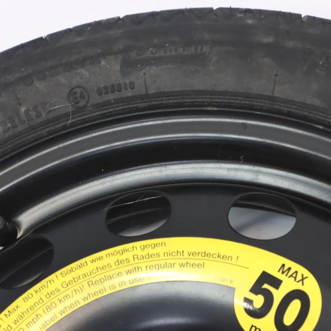 1K Spare Wheel Continental to Golf with Part number 1K0601027F Golf 1K Spare Wheel Continental - SKU 1K0601027F-2 - Part number 1K0601027F