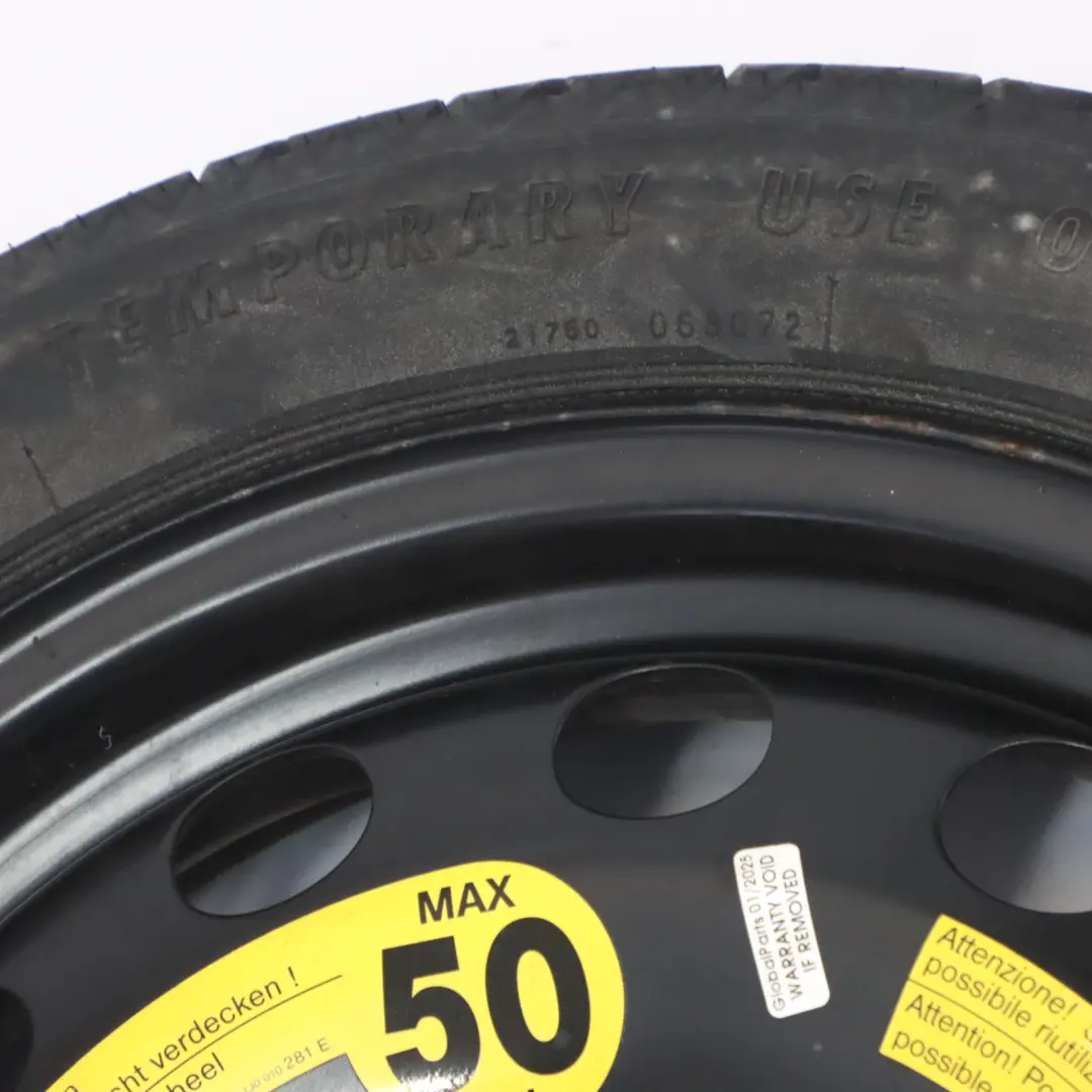 1K Roue de secours Continental pour Golf à propos du numéro de pièce 1K0601027F Golf 1K Roue de secours Continental - SKU 1K0601027F-2 - Numéro de pièce 1K0601027F