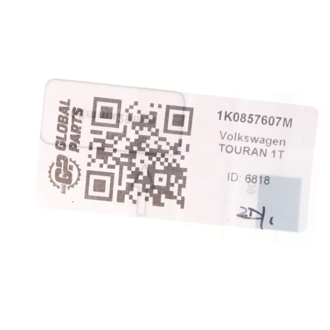 VW Golf Mk6 Touran 1T Roof Grab Handle Grey Front Left Right N/O/S - SKU 1K0857607M - Part number 1K0857607M