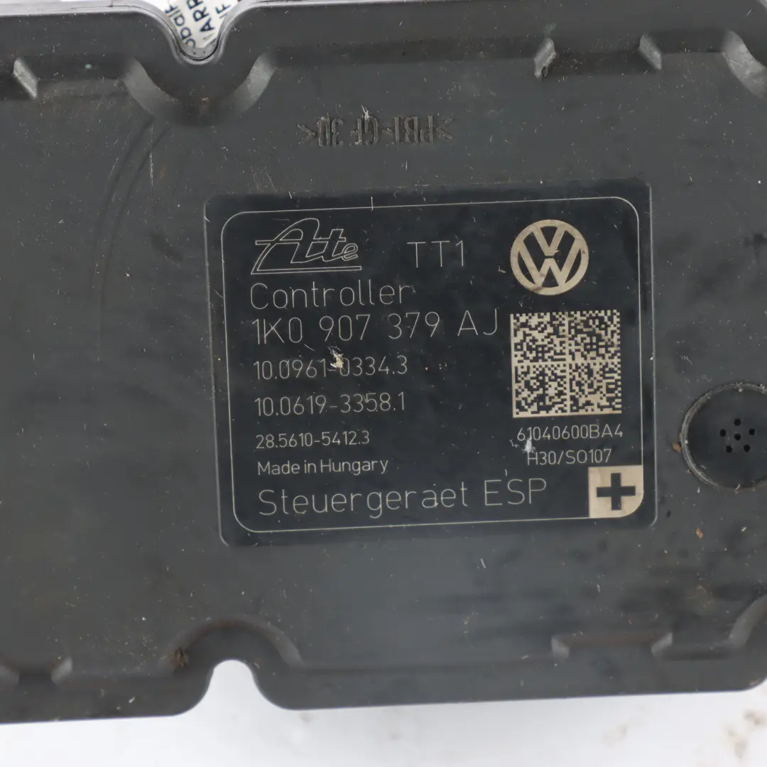 1K Pompa Freno Modulo ABS Unità Controllo Idraulico per Volkswagen Golf con numero di parte 1K0907379AJ Volkswagen Golf 1K Pompa Freno Modulo ABS Unità Controllo Idraulico - SKU 1K0907379AJ - Numero di parte 1K0907379AJ