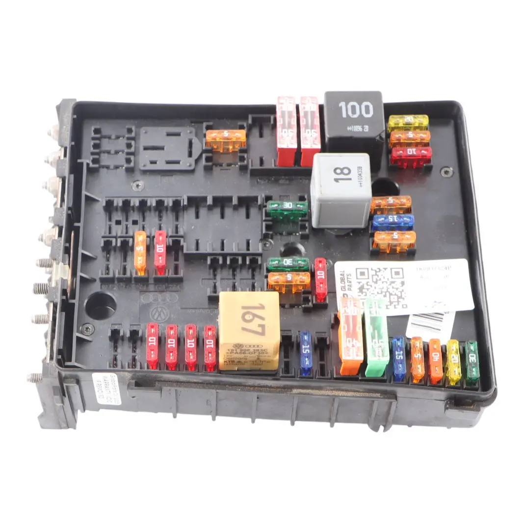 Audi A3 S3 8P Engine Bay SAM Relay Fuse Box Module Control Unit ECU - SKU 1K0937124P - Part number 1K0937124P