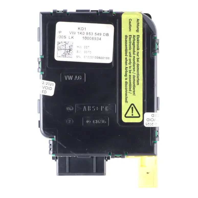 Steering Wheel Position Angle Sensor Control Unit Module to Audi A3 8P with Part number 1K0953549DB Audi A3 8P Steering Wheel Position Angle Sensor Control Unit Module - SKU 1K0953549DB - Part number 1K0953549DB