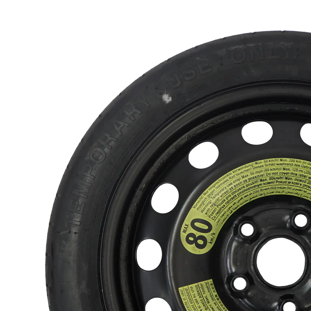 Kompakt Ersatzrad Stahl R18 3,5J 125/70 Hankook für VW Volkswagen Golf 5 mit Teilenummer 1K607027AQ VW Volkswagen Golf 5 Kompakt Ersatzrad Stahl R18 3,5J 125/70 Hankook - SKU 1K607027AQ - Teilenummer 1K607027AQ