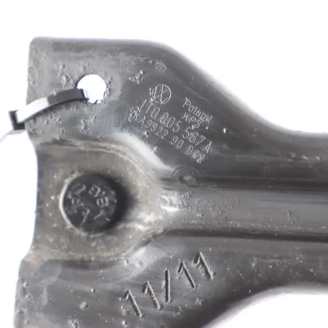 Front Slam Panel Bonnet Landing Support Bracket to Volkswagen Touran 1T with Part number 1T0805567A Volkswagen Touran 1T Front Slam Panel Bonnet Landing Support Bracket - SKU 1T0805567A - Part number 1T0805567A