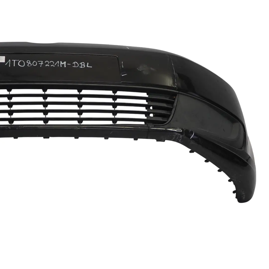Front Bumper Front Trim Panel Cover Deep Black Pearl - C9X to Volkswagen VW Touran with Part number 1T0807221M Volkswagen VW Touran Front Bumper Front Trim Panel Cover Deep Black Pearl - C9X - SKU 1T0807221M-DBL - Part number 1T0807221M